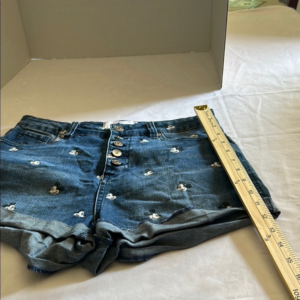 Blue Jean Shorts with Star Embellishments - Picture 3 of 6
